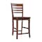 International Concepts Roma Counter Height Stool, 24" Seat Height, Espresso S581-3102 - alternate 6